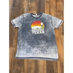 Gruene Texas Graphic T Shirt Men’s L ColorTone Pigment Dyed